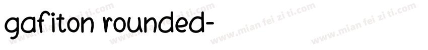 gafiton rounded字体转换